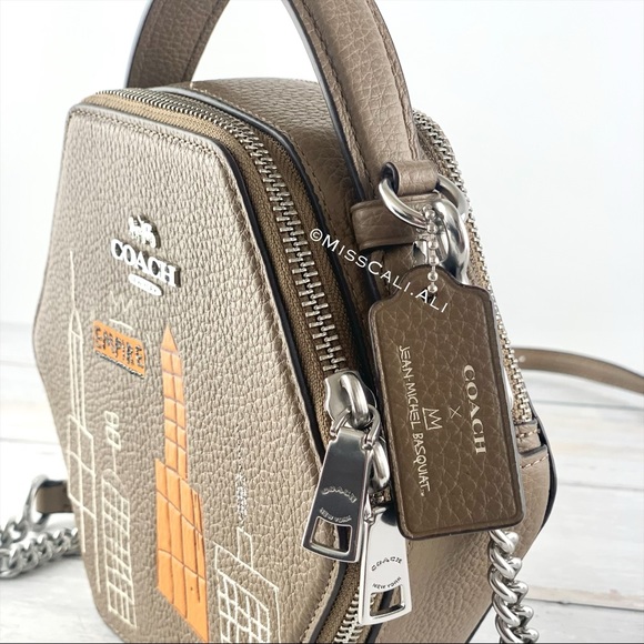 NWT COACH X Jean Michel Basquiat Hexagonal Crossbody Bag - Picture 5 of 16